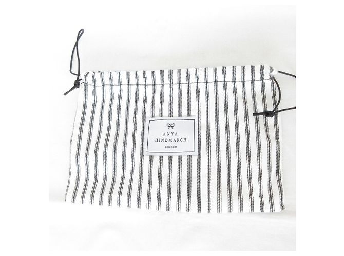 Anya Hindmarch Essentials Crossbody Eyes Nylon Shoulder Pouch Nero - vista 12