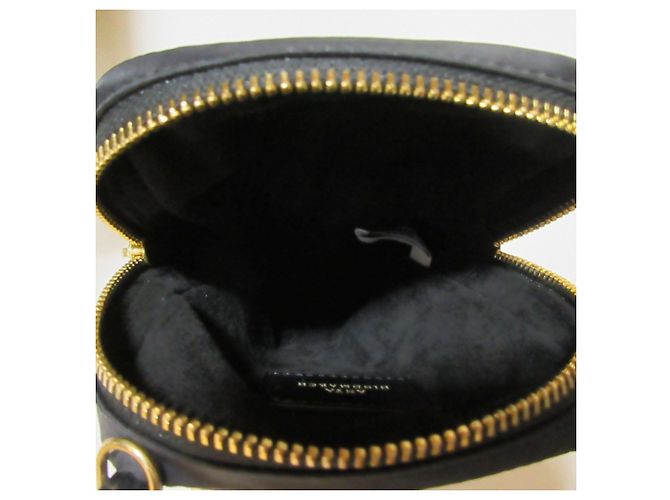 Anya Hindmarch Essentials Crossbody Eyes Nylon Shoulder Pouch Nero - vista 9
