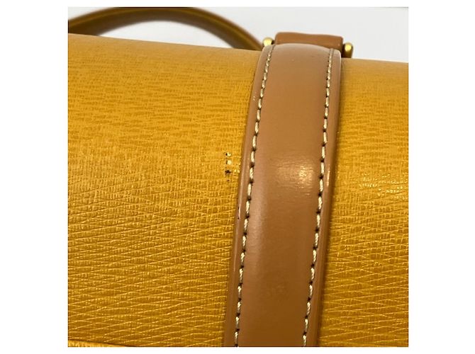 Borsa a mano Burberry in pelle gialla Giallo - vista 14