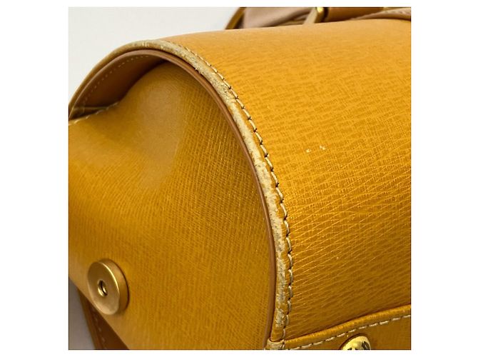 Borsa a mano Burberry in pelle gialla Giallo - vista 17