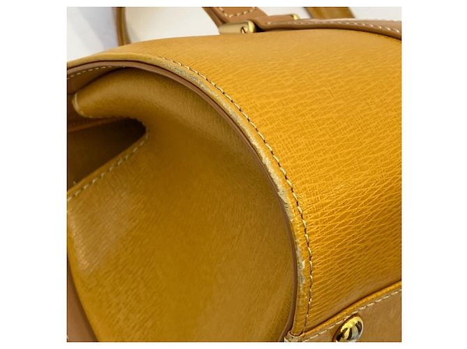 Borsa a mano Burberry in pelle gialla Giallo - vista 19