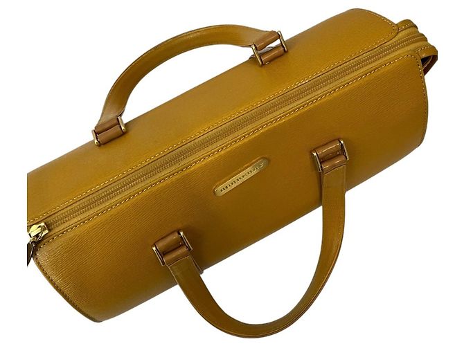 Borsa a mano Burberry in pelle gialla Giallo - vista 6