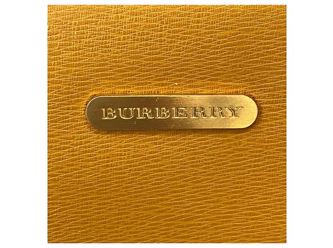 Borsa a mano Burberry in pelle gialla Giallo - vista 8