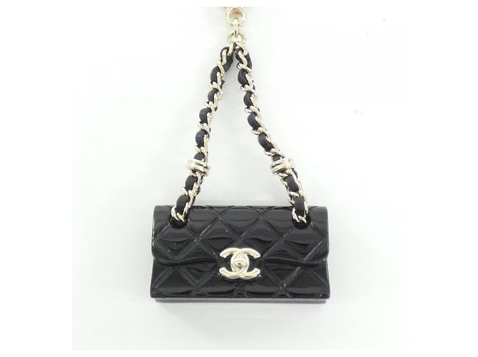 Chaveiro Chanel ABA121 Preto Dourado - vista 2