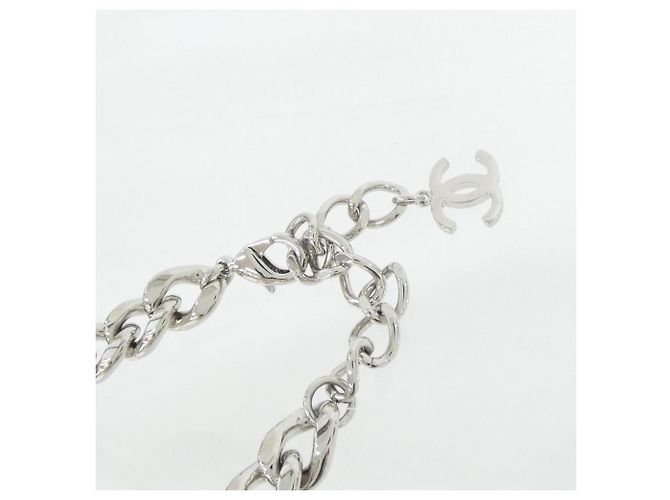 Collier Chanel ABE815 Argenté Blanc - vue 4