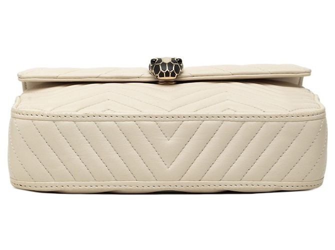 Bulgari Borsa a tracolla Bvlgari Serpenti Forever Bianco - vista 3