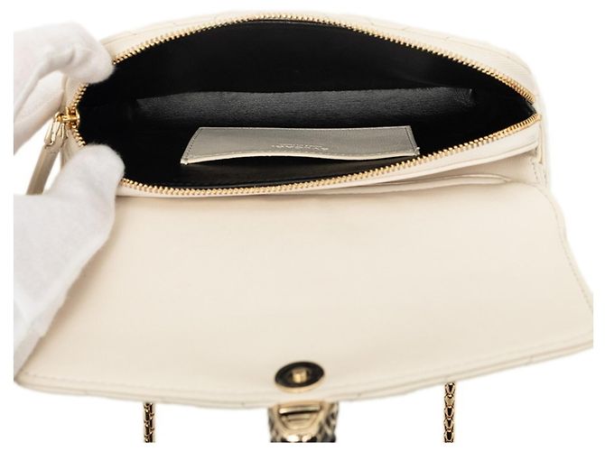 Bulgari Borsa a tracolla Bvlgari Serpenti Forever Bianco - vista 4