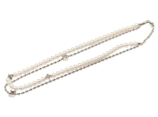 Louis Vuitton Pearl Fusion Halskette Silber - Ansicht 2