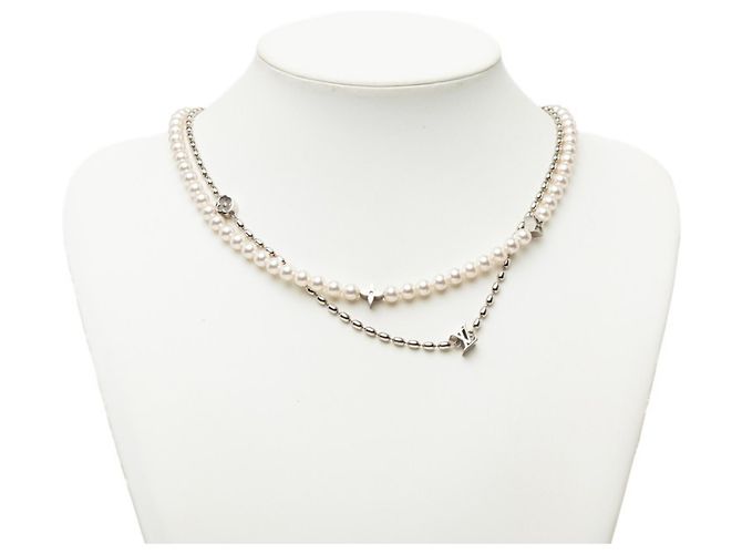 Louis Vuitton Pearl Fusion Halskette Silber - Ansicht 5