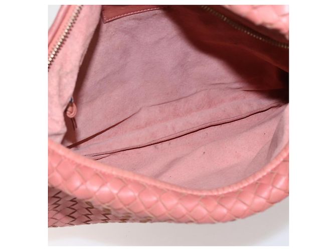 Bottega Veneta Borsa Hobo Intrecciato Nappa Medium Rosa - vista 5