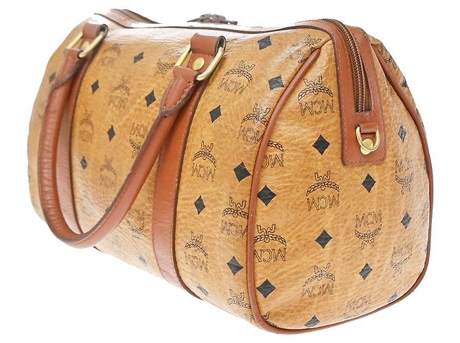 Mochila MCM Visetos de couro castanho Marrom - vista 4
