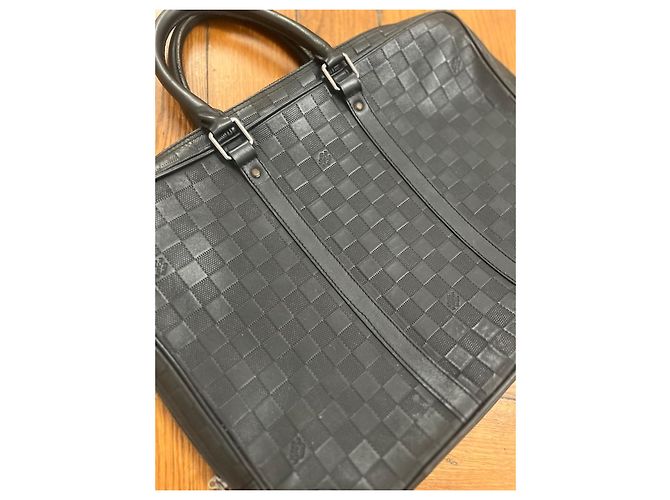 Pasta Louis Vuitton Damier Graphite Preto - vista 2