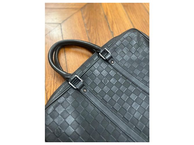 Pasta Louis Vuitton Damier Graphite Preto - vista 3
