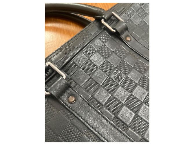 Pasta Louis Vuitton Damier Graphite Preto - vista 4