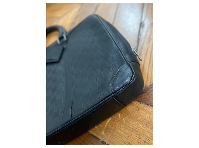 Pasta Louis Vuitton Damier Graphite Preto - vista 6