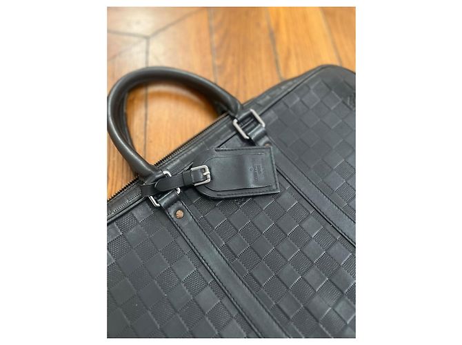 Pasta Louis Vuitton Damier Graphite Preto - vista 7