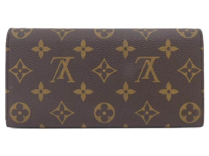 Louis Vuitton Monogram Portefeuille Emilie Wallet Marrone - vista 2