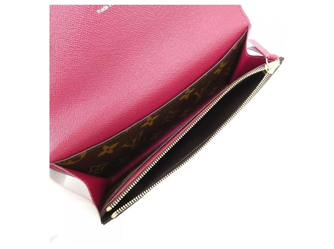 Louis Vuitton Monogram Portefeuille Emilie Wallet Marrone - vista 4