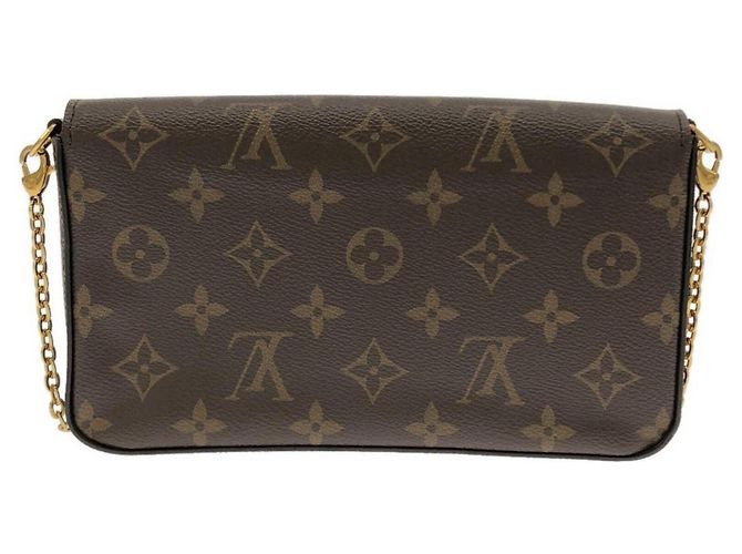 Pochette Félicie Borsa a tracolla Louis Vuitton Monogram Pochette Felicie M61276 Marrone - vista 2