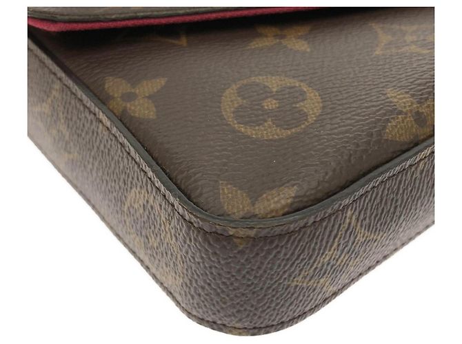 Pochette Félicie Borsa a tracolla Louis Vuitton Monogram Pochette Felicie M61276 Marrone - vista 3