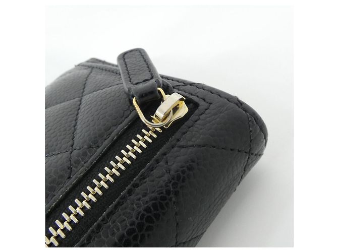 Chanel Timeless Classic Line AP0231 Geldbörse Schwarz Bordeaux - Ansicht 3