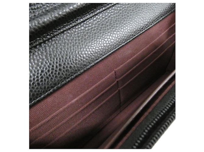 Portafoglio a catena/spalla Chanel Timeless Classic Line Nero Bordò - vista 10