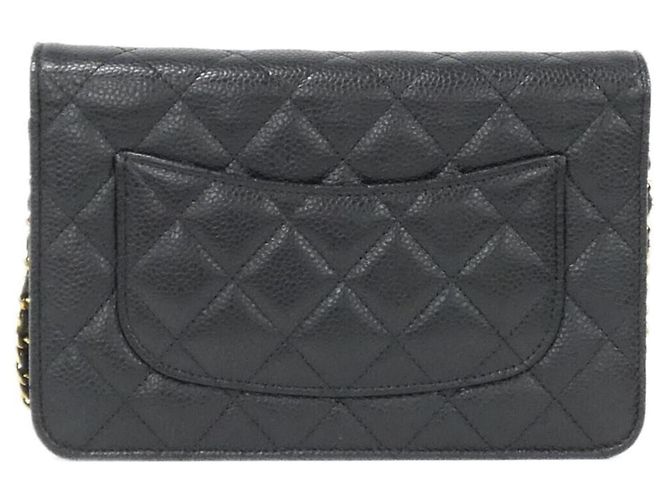 Portafoglio a catena/spalla Chanel Timeless Classic Line Nero Bordò - vista 2