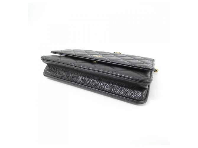 Portafoglio a catena/spalla Chanel Timeless Classic Line Nero Bordò - vista 3