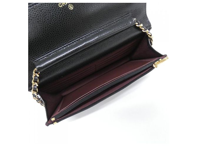 Cadena de cartera Chanel Timeless Classic Line AP0250 Negro Burdeos - vista 6