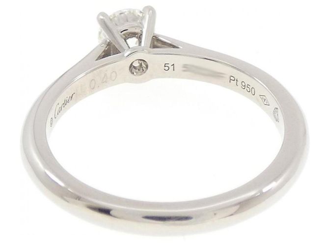 Cartier 1895 Platin-Bandring - Ansicht 3