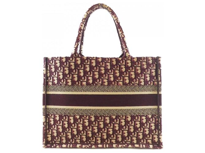 Christian Dior DIOR OBLIQUE Book Tote Bordò - vista 2