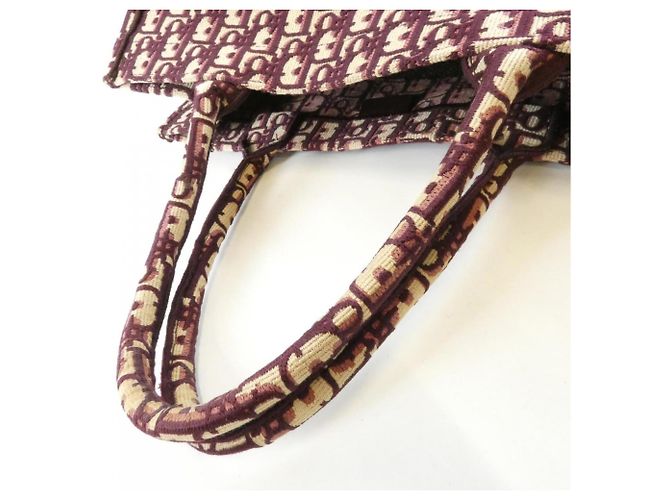 Christian Dior DIOR OBLIQUE Book Tote Bordò - vista 6