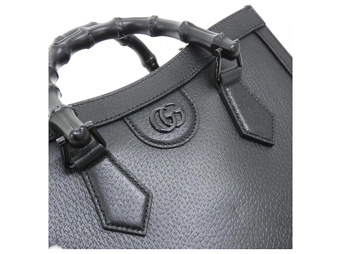 Bolsa Gucci Diana de couro preta - vista 4