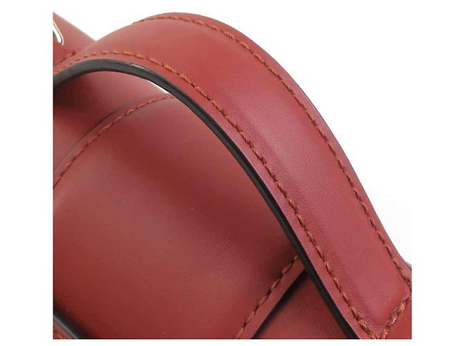 Longchamp Schultertasche aus Leder in Rotbraun - Ansicht 14