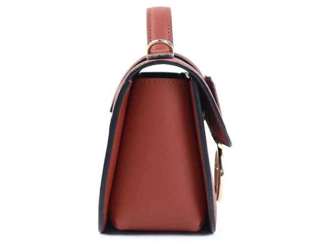 Longchamp Schultertasche aus Leder in Rotbraun - Ansicht 2