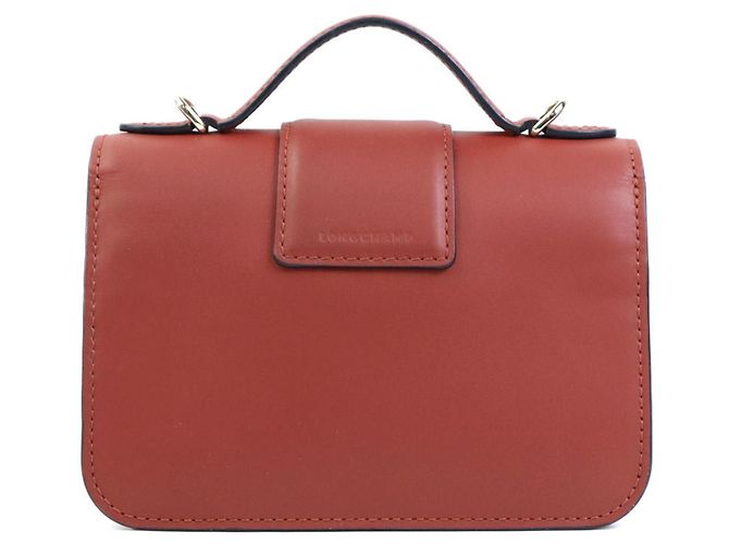 Longchamp Schultertasche aus Leder in Rotbraun - Ansicht 3