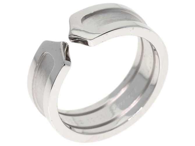 Anello Cartier C2 in oro bianco 18K - vista 2