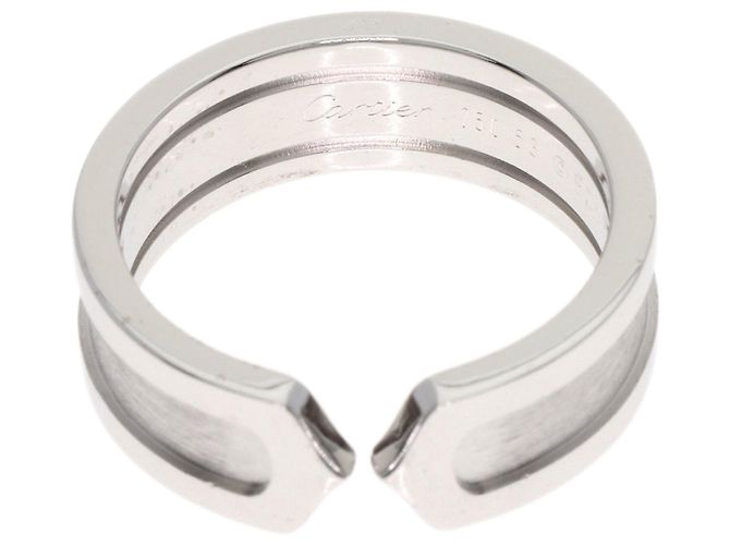 Anello Cartier C2 in oro bianco 18K - vista 4