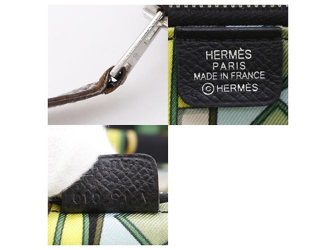 Hermès Hermes Azap Zip Around Silk'in Epsom Long Negro - vista 5