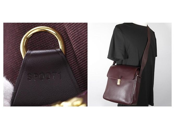 Louis Vuitton Yaranga Messenger Taiga Leather Medium Burdeos - vista 5