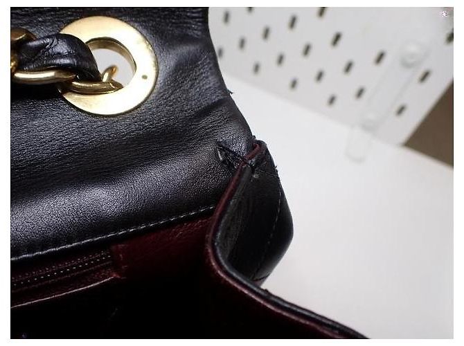 Timeless Borsa Chanel Classic Flap Maxi Jumbo Pelle d'Agnello Nera Nero - vista 5