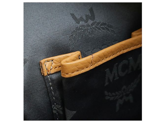 Mochila MCM Visetos Glam Marrom - vista 8