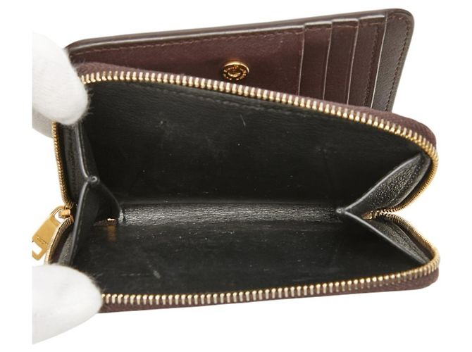 Autre Marque Cartera compacta Saint Laurent YSL Logo Cassandra Castaño Negro - vista 7