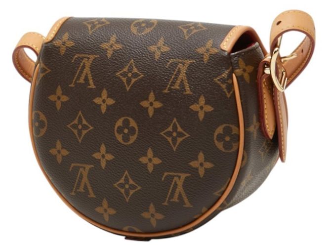 Borsa a tracolla Louis Vuitton Monogram Tambourin Marrone - vista 2