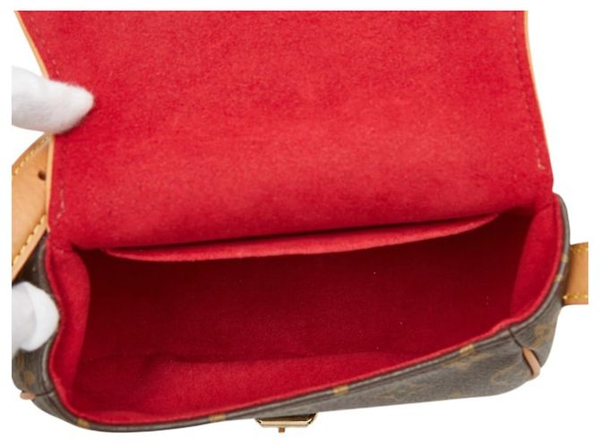 Borsa a tracolla Louis Vuitton Monogram Tambourin Marrone - vista 8