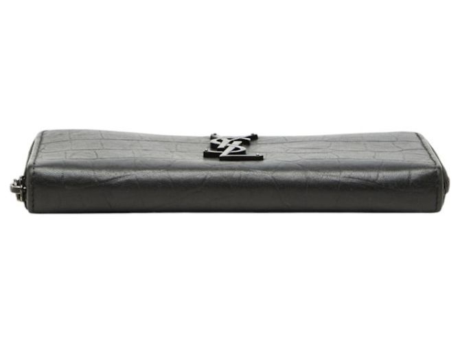 Autre Marque Cartera larga de piel negra Saint Laurent Negro - vista 3