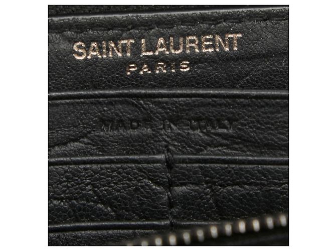 Autre Marque Cartera larga de piel negra Saint Laurent Negro - vista 9