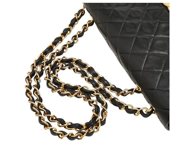 Bolsa de Ombro com Corrente Chanel Coco Mark Matelassé Preto - vista 9