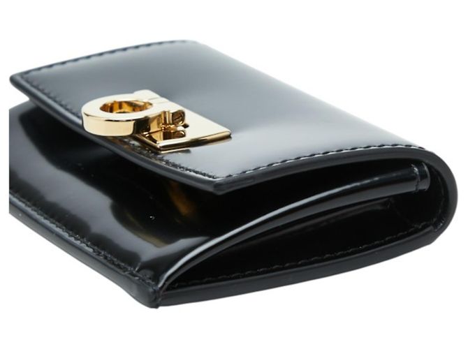 Tarjetero de piel negra Salvatore Ferragamo Negro - vista 4