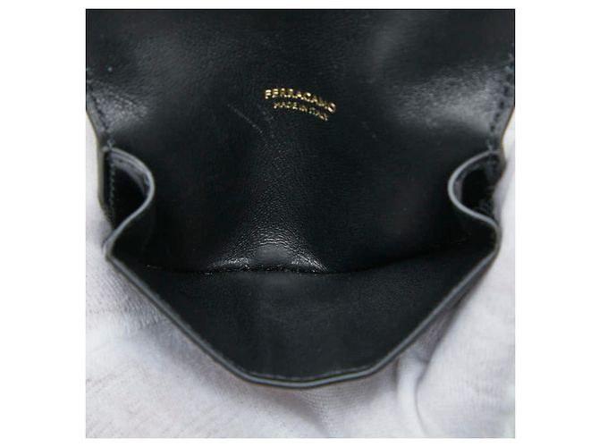 Tarjetero de piel negra Salvatore Ferragamo Negro - vista 6